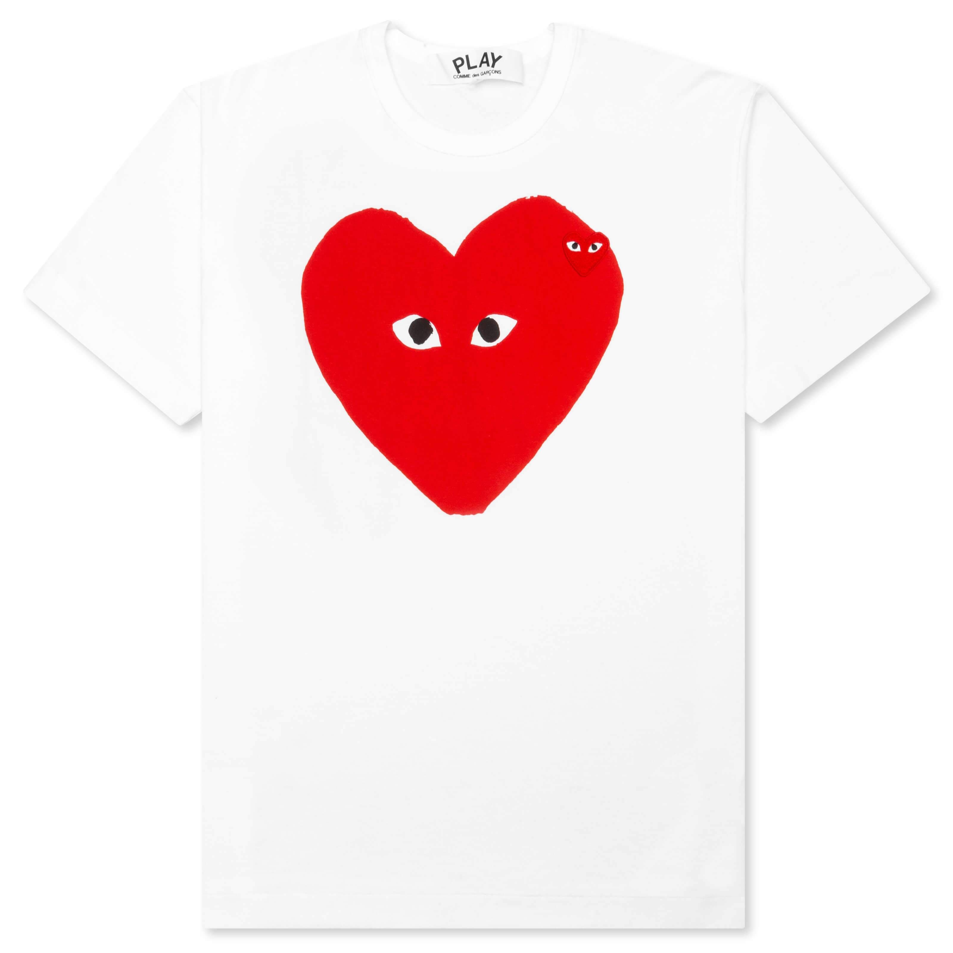 CDG Play Heart Eyes Logo Short-Sleeve T-Shirt - Bergdorf Goodman