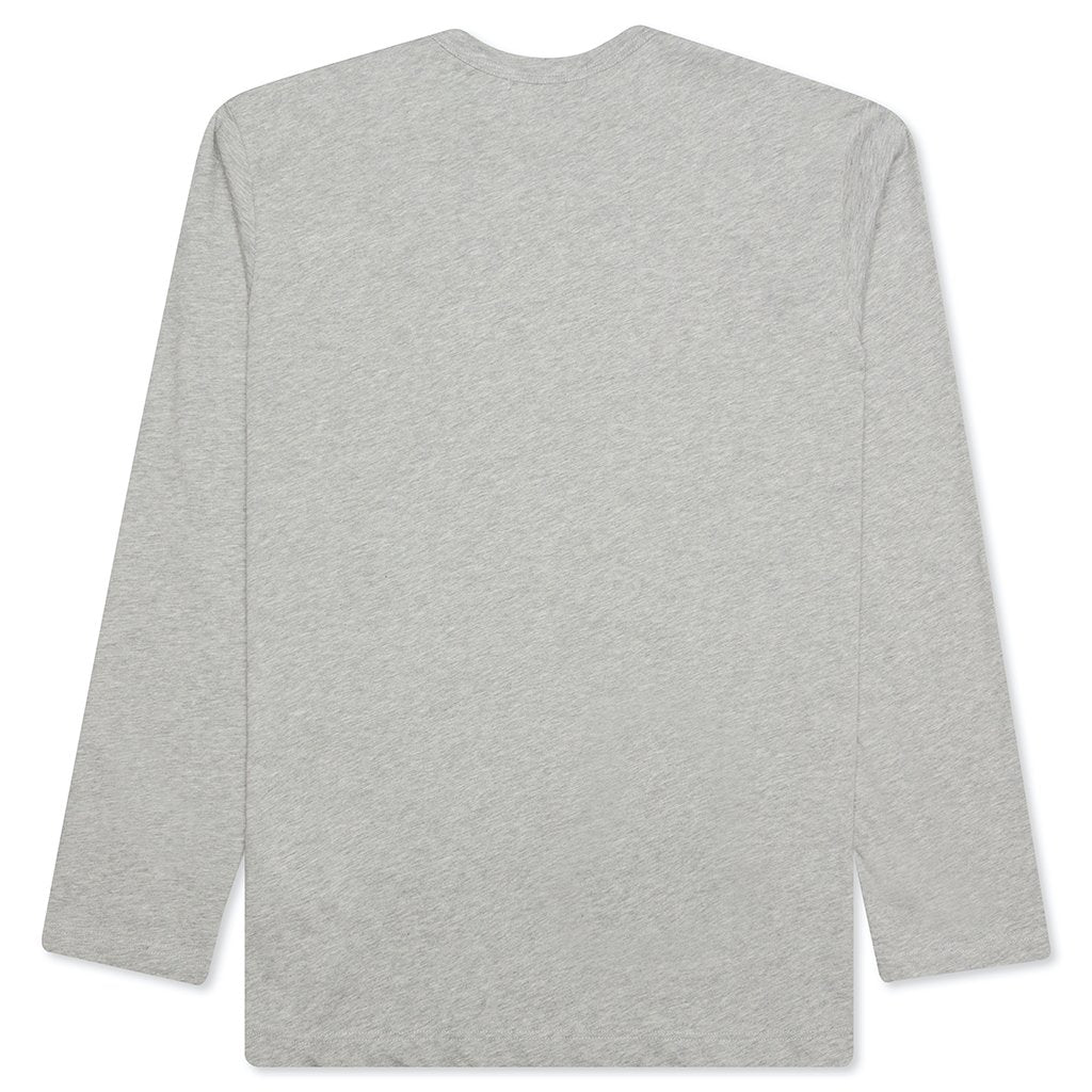 Stacked Heart L/S T-Shirt - Grey – Feature