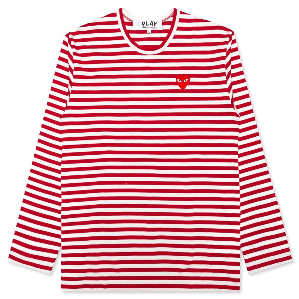 Fange pastel igen Comme des Garcons Red/White Striped Long Sleeve Shirt – Feature