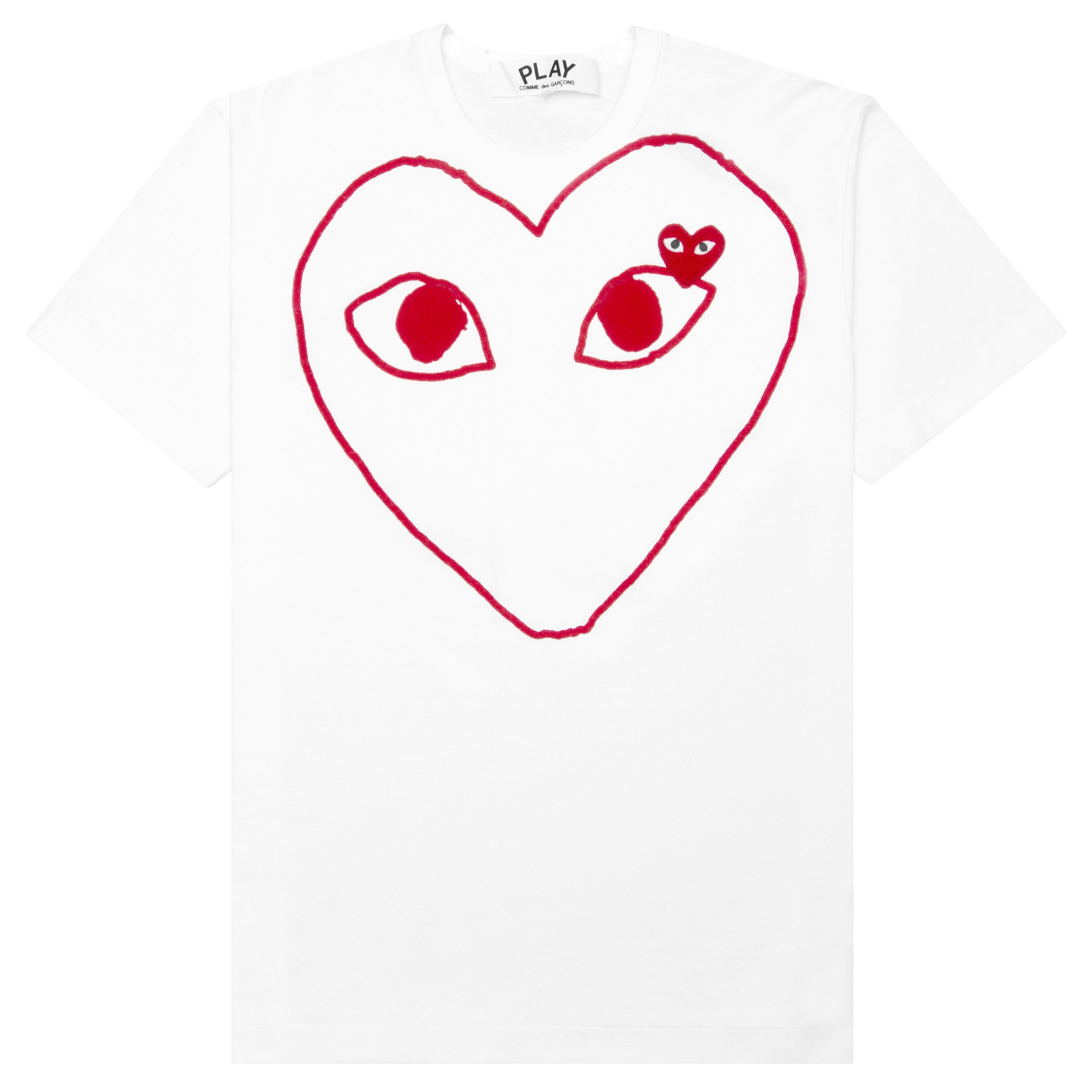 Emblem Heart T-Shirt - White, White / XXL | Feature