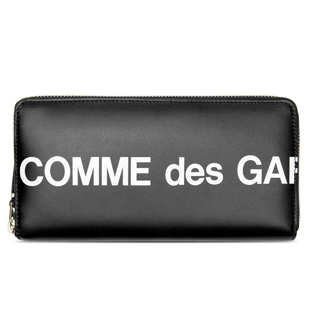Comme des Garcons SA0110 Huge Logo Leather Wallet - Black