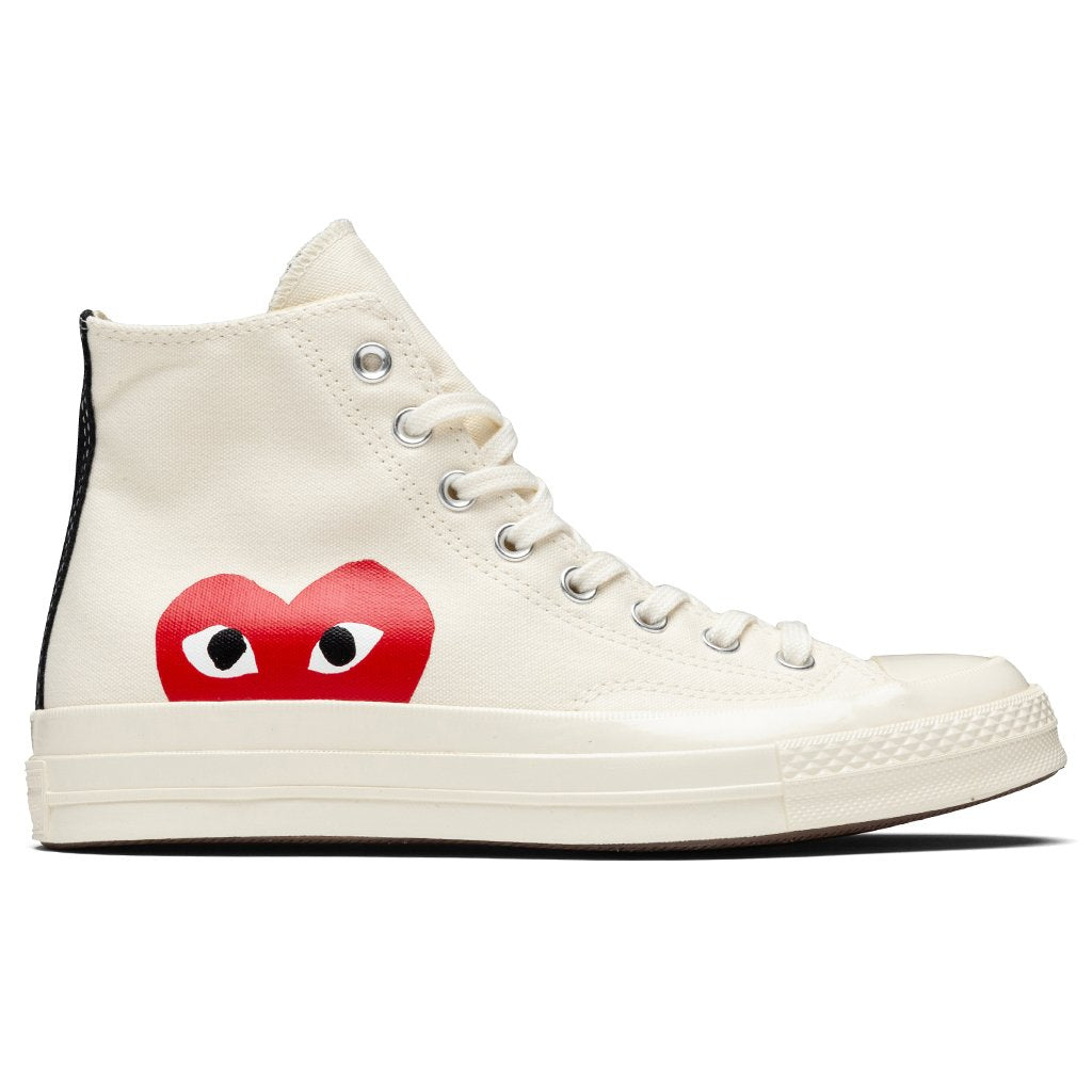 White Converse x PLAY Comme Garcons All Chuck '70 Feature
