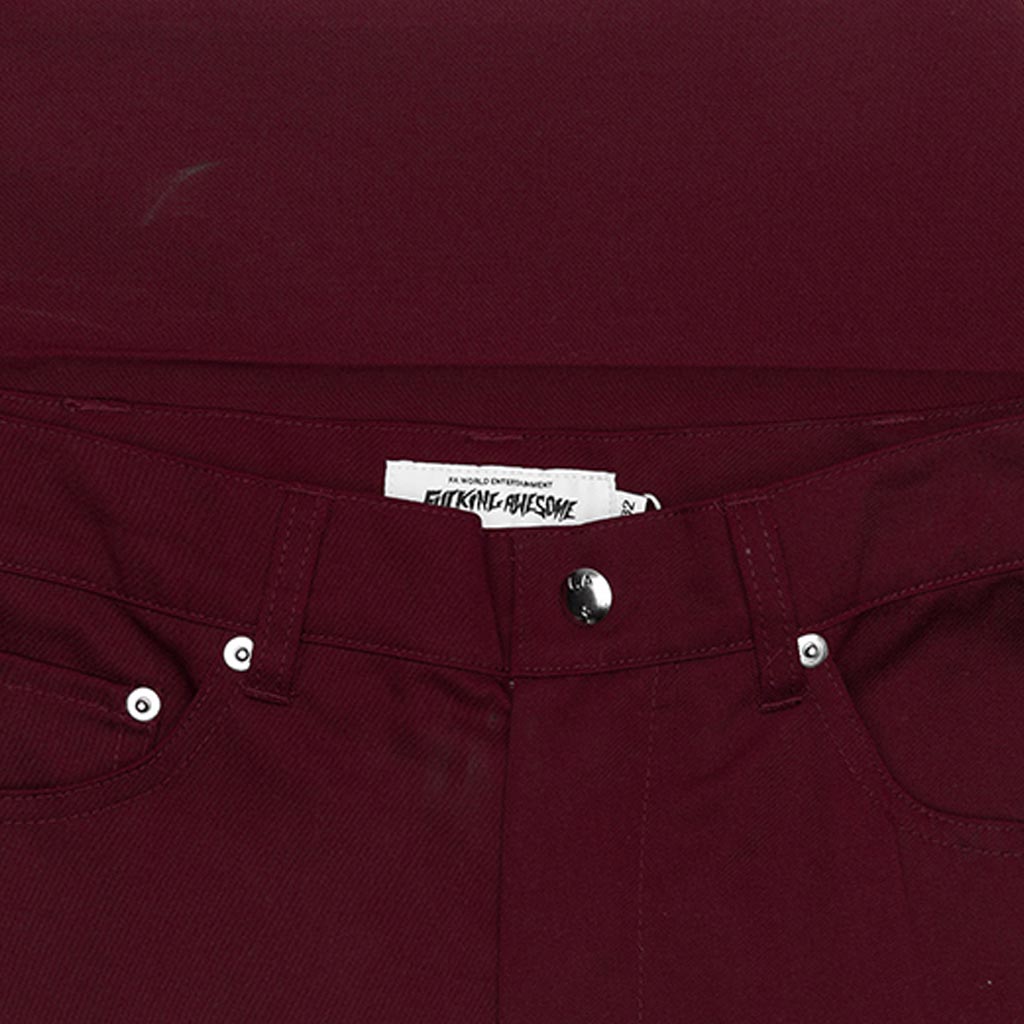 Fucking Awesome Brand Maroon Chino Pants | Feature
