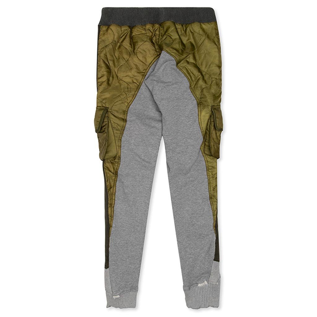 50/50 Puffy/Terry Long Pants - Army – Feature