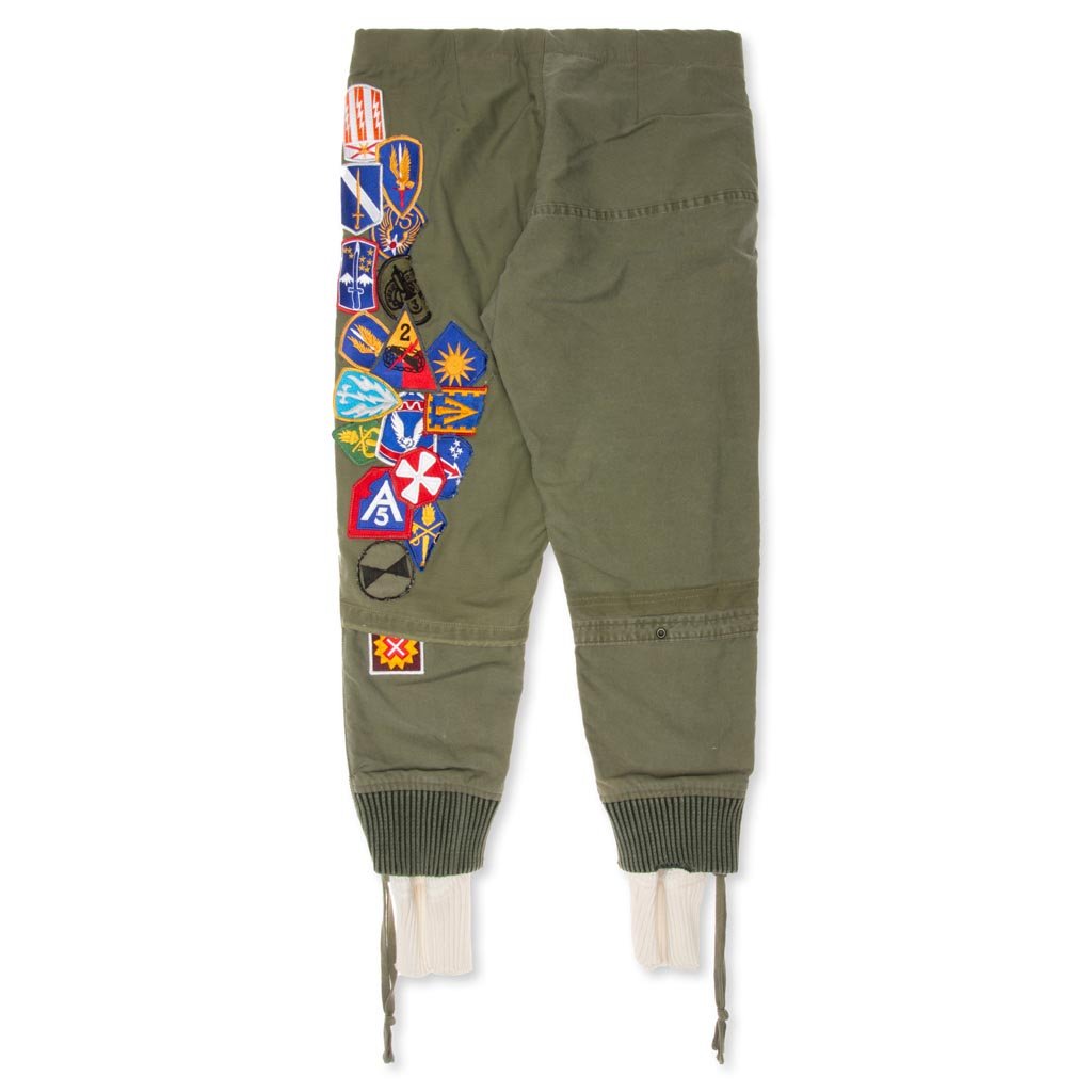 Zip Lounge Pant - Army/Patchwork – Feature