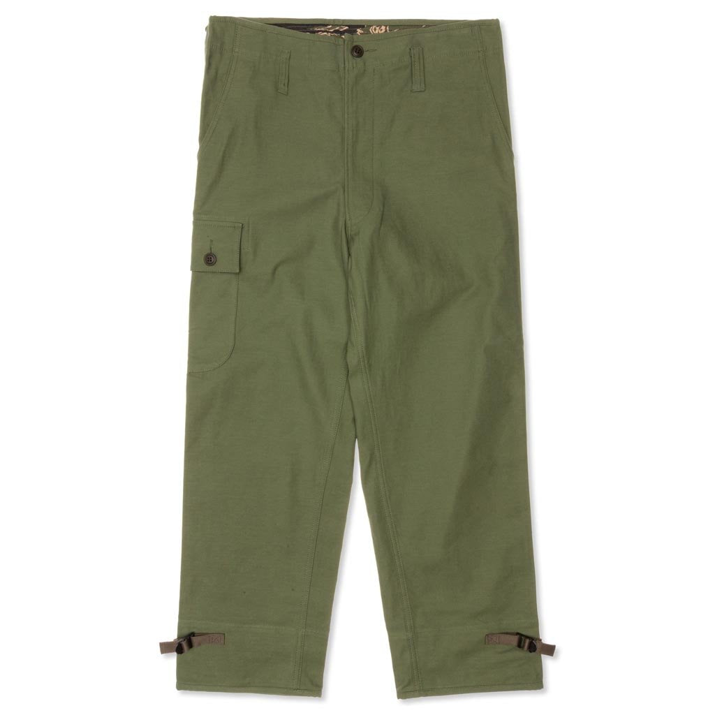 LunaCC Eyelet Wide Pant - Military Olive