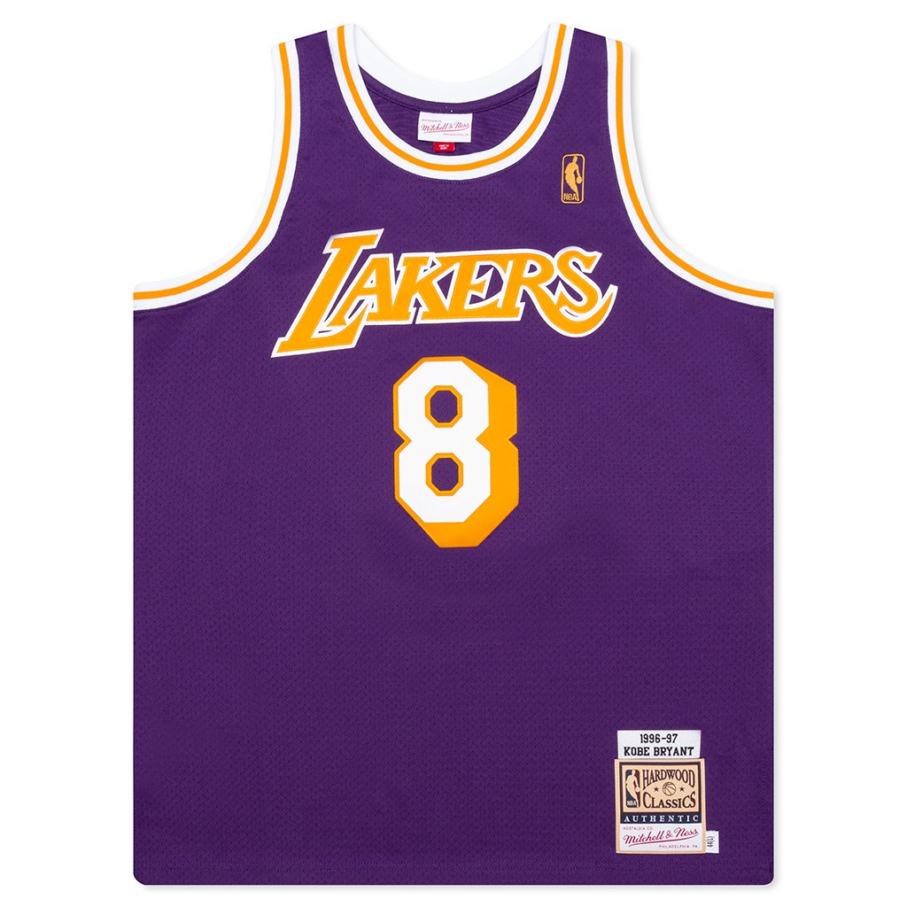 Mitchell And Ness Men NBA Los Angeles Lakers Home 1996-97 Kobe Bryant  Authentic Jersey gold