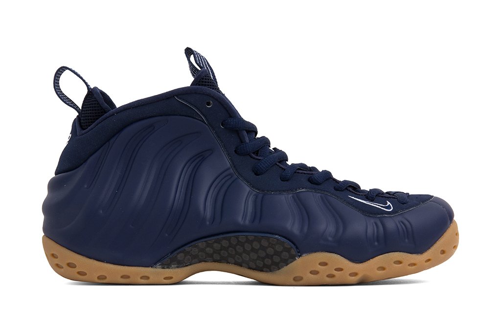 nike foamposite navy blue