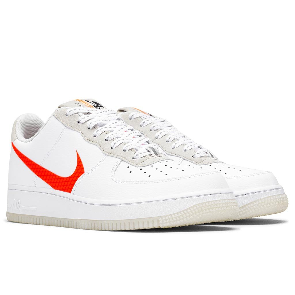 Nike Air Force 1 Low '07 LV8 3 White/Total Orange Mens Size 14 CD0888 100  New
