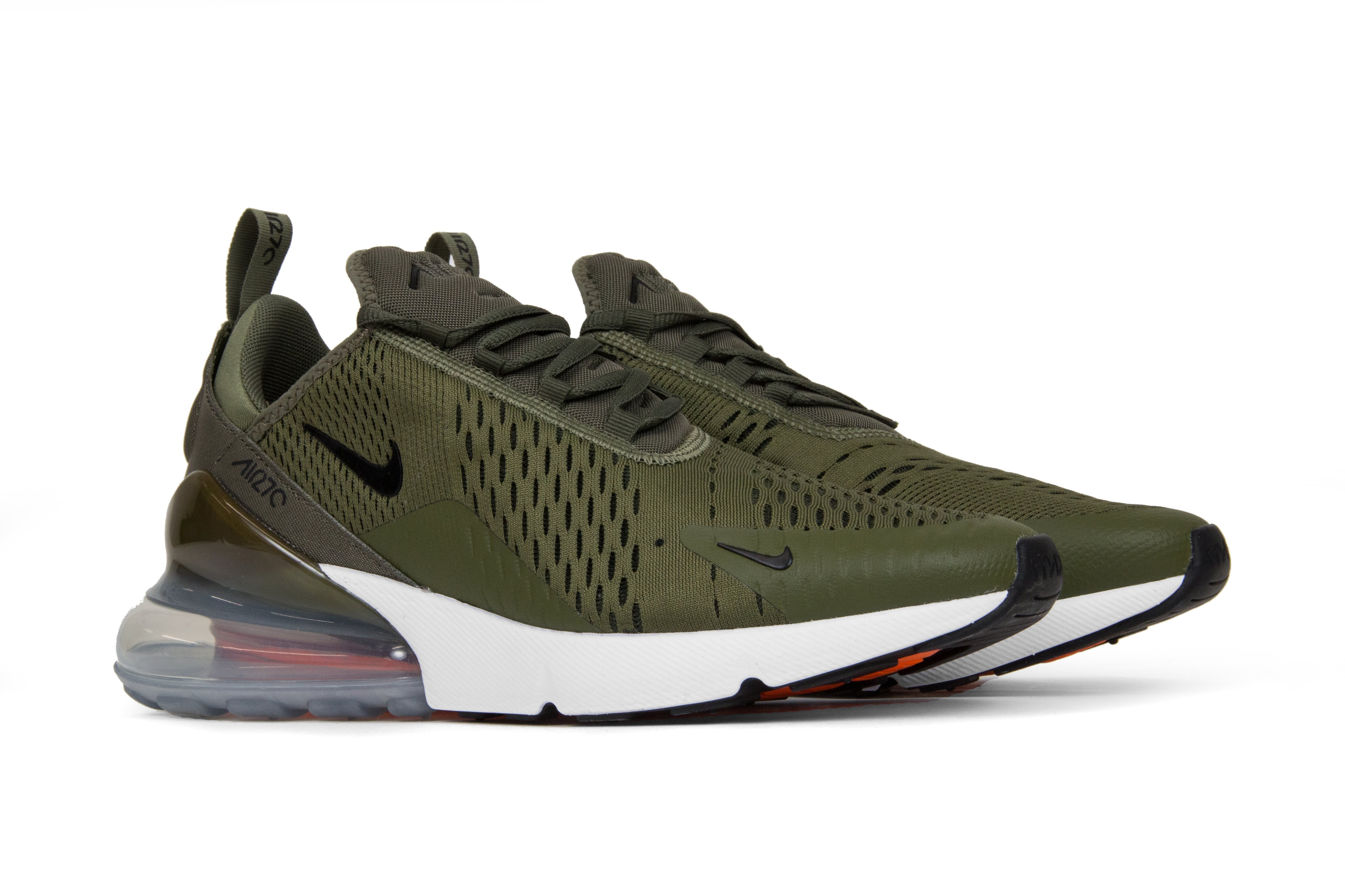 Air Max 270 - Medium Olive/Black/Total Orange â Feature
