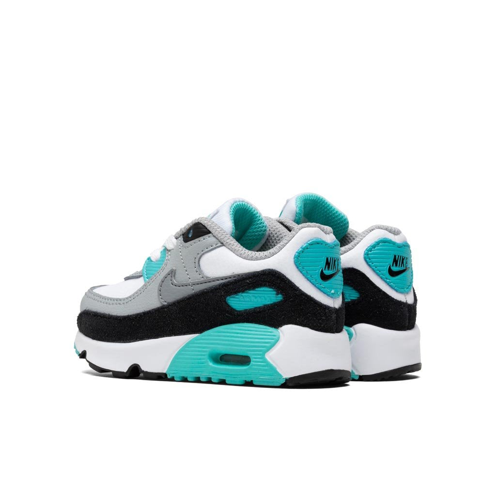 air max 90 light smoke grey on feet