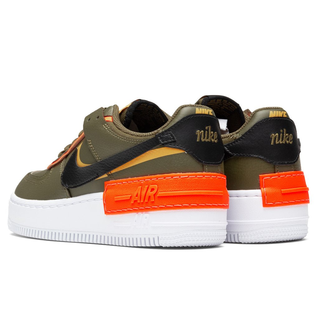 Nike Air Force 1 Shadow Black Brown Yellow