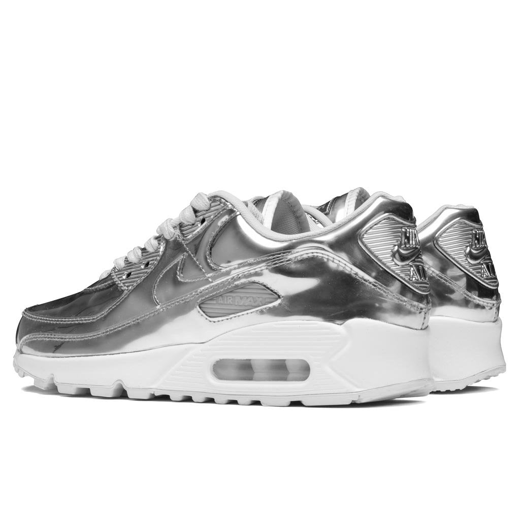 Women's Nike Air Max 90 SP Shoe - Chrome/Platinum/White â Feature