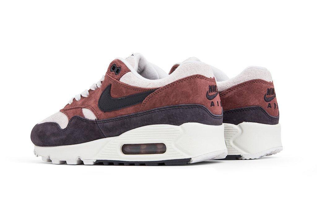Women's Air Max 90/1 - Red Sepia/Oil Grey-Vast Grey â Feature