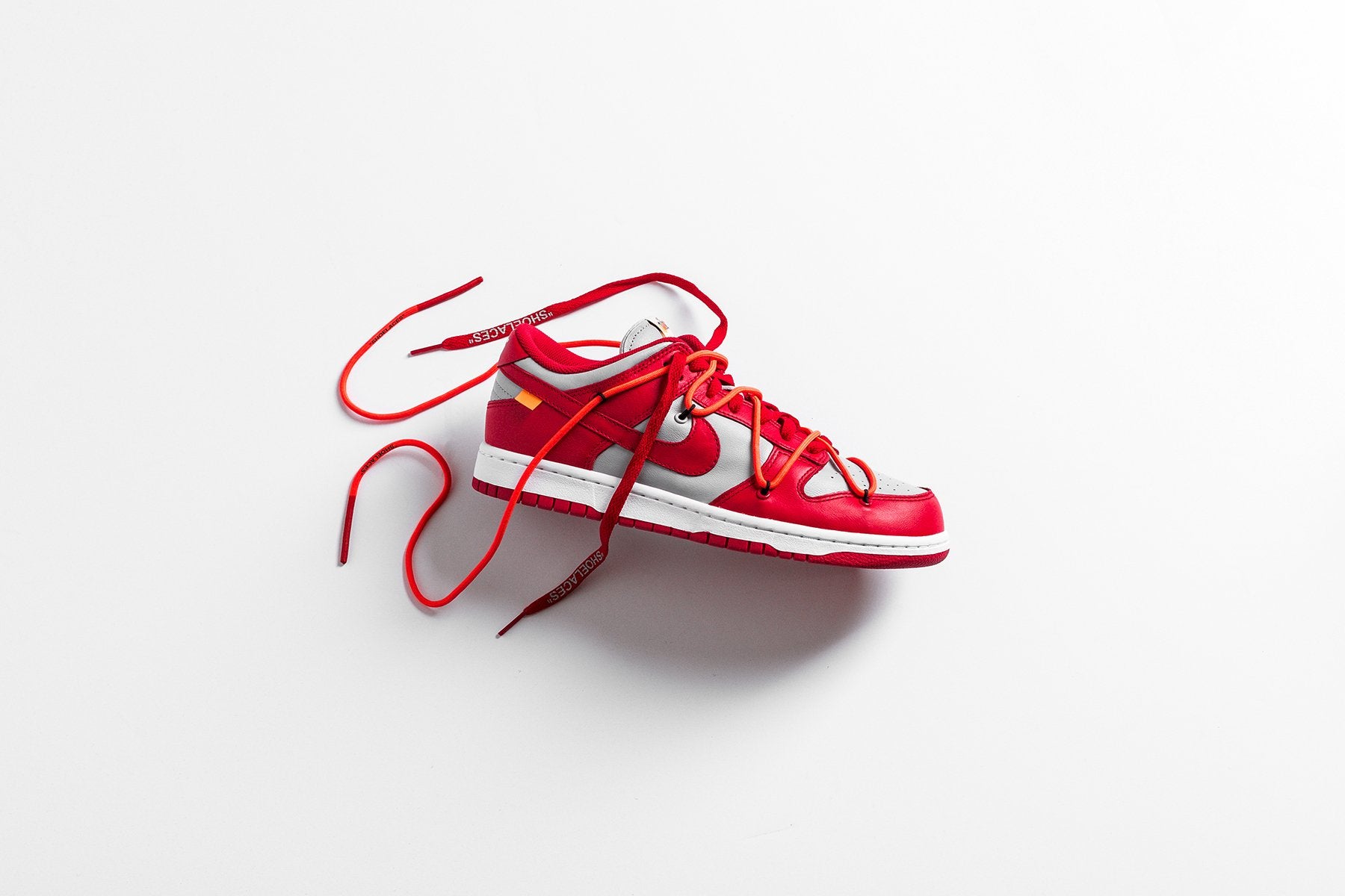 Nike x Off-White Dunk Low - University Red/Wolf Grey