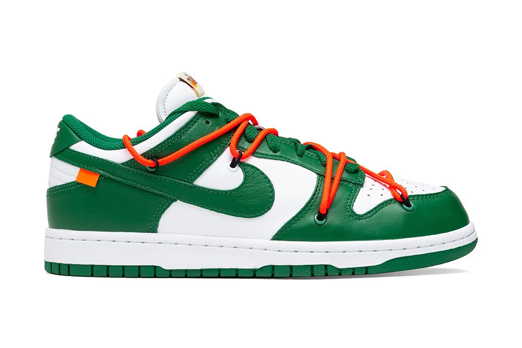 dunk x off white green