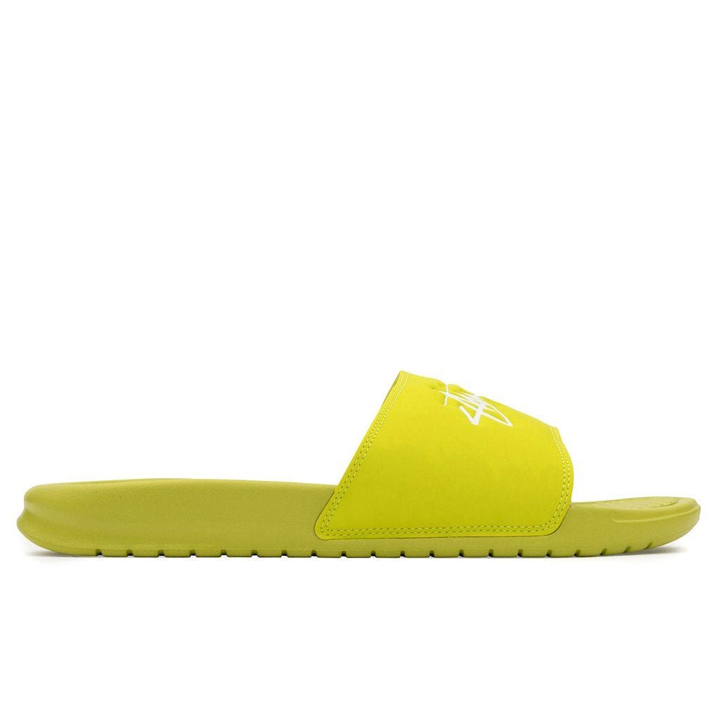 Nike x Stussy Benassi Bright Cactus Feature