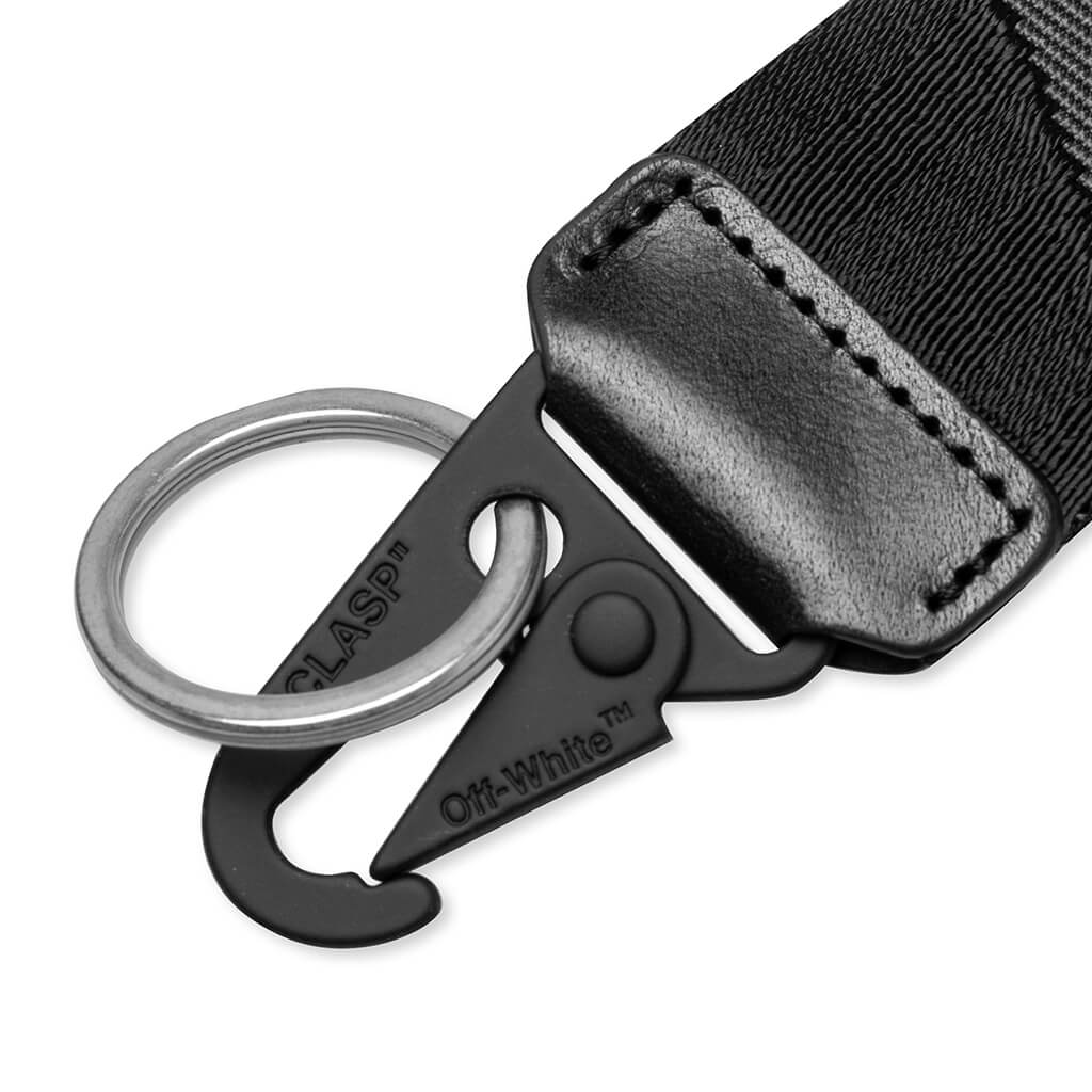 新品  Off-White SEASONAL LOGO KEY HOLDER Seasonal Logo Key Holder - Medium Grey – Feature