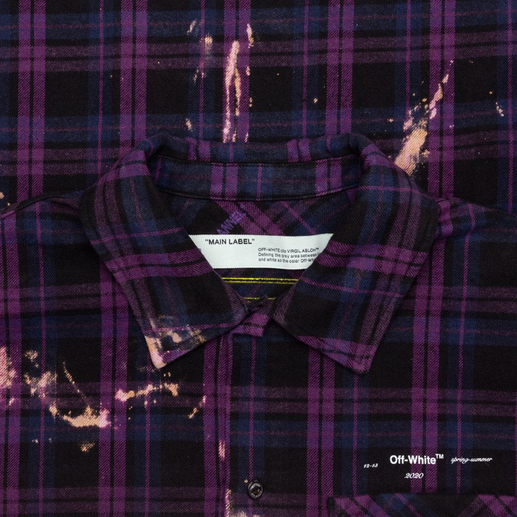 Ev Flannel Check Shirt - Violet/Multi