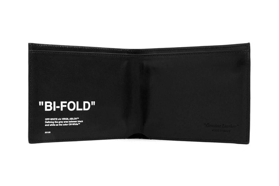 Off-White Quote Bifold Wallet Black