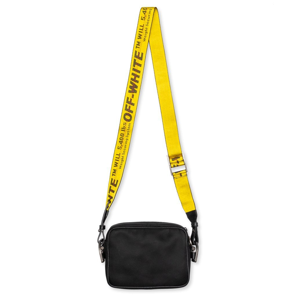 Off-White Nylon Logo Crossbody Bag - Black White