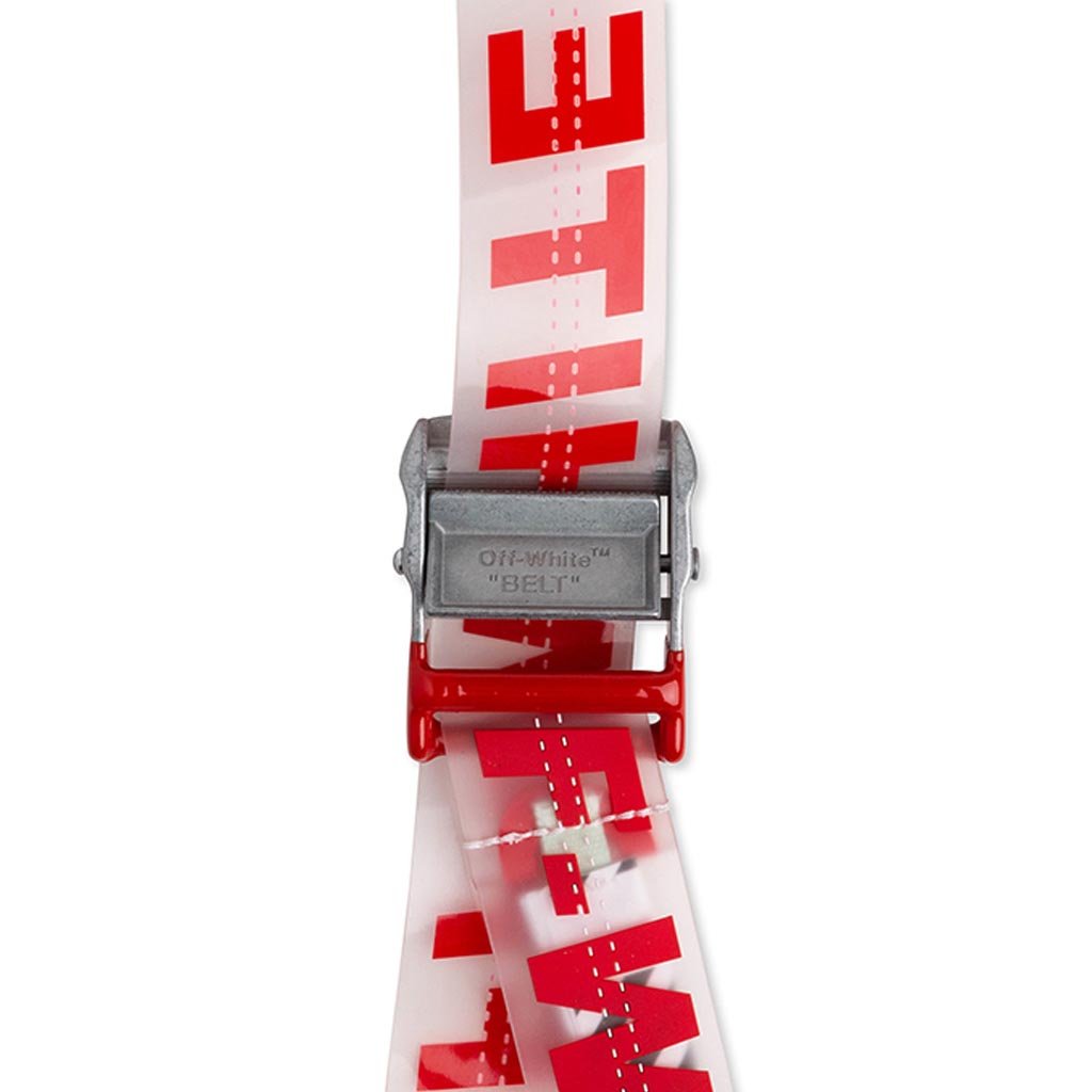 Off-White c/o Virgil Abloh Black And Transparent Rubber Industrial Belt