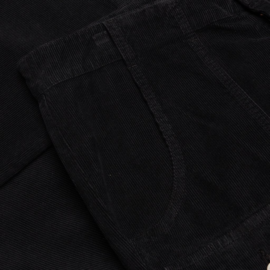 MULTI POCKET CORDUROY PANTS - BLACK