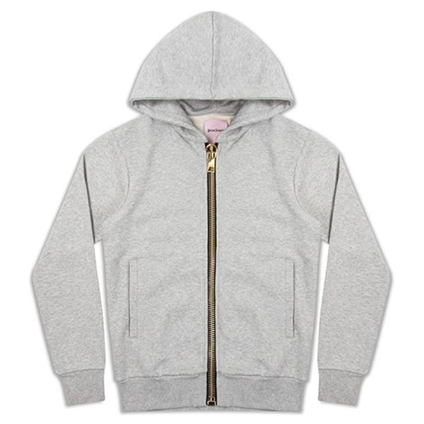 Maxi Zip Hoodie Melange Grey