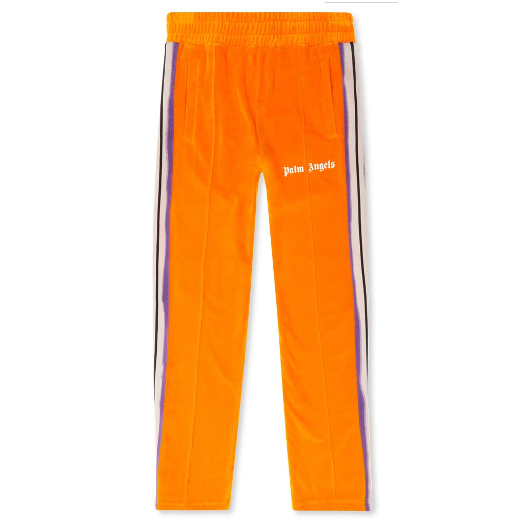 Tie Dye Tape Chenille Track Pants - Orange/Multi