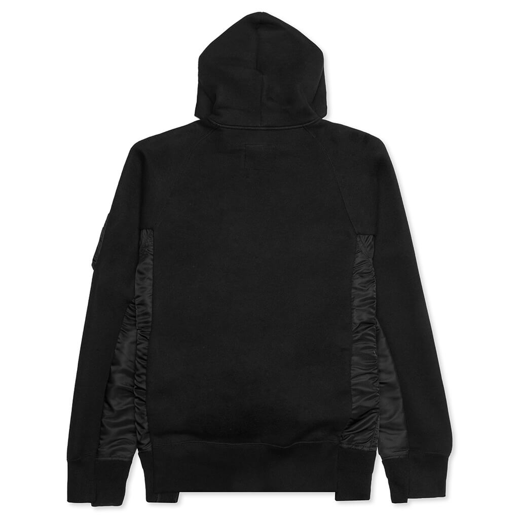 Sponge Sweat x MA-1 Hoodie - Black/Black – Feature