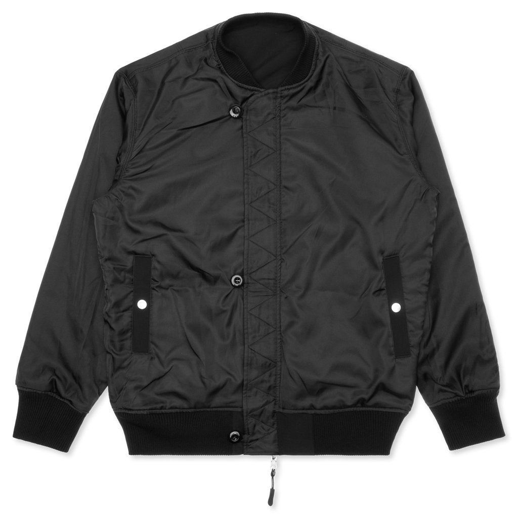 Reversible Utility Bomber Jacket - Black