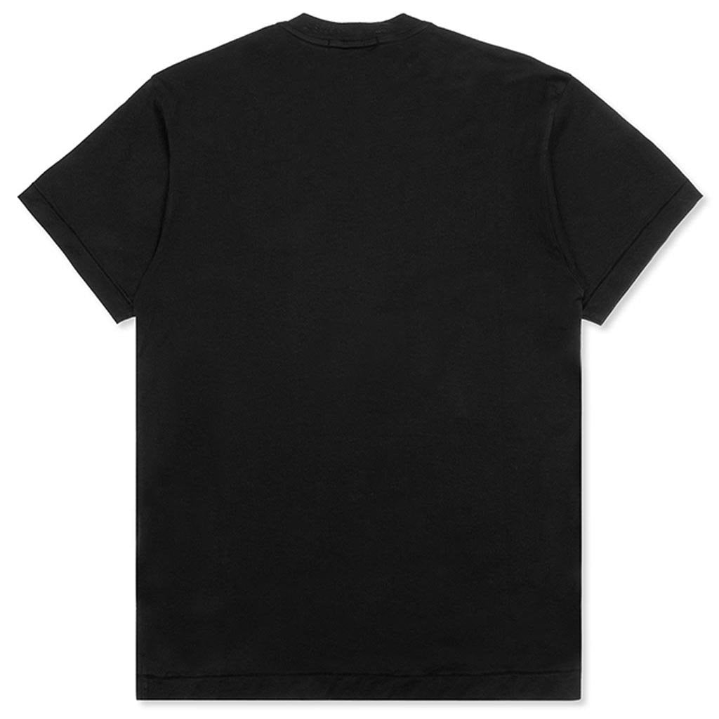 Black New Day Printed Short Sleeve T Shirt