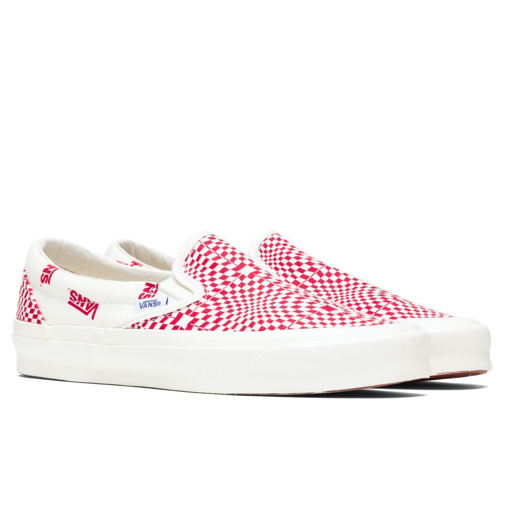 OG Classic Slip-LX - Optical Check/Racing Red – Feature