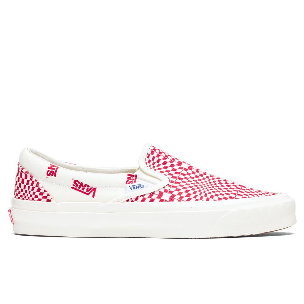 OG Classic Slip-LX - Optical Check/Racing Red