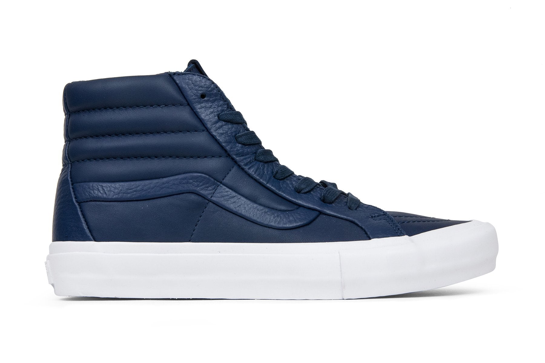 Vans Vault Sk8 Vans Sk8 Hi Leather Blue Men's Shoes Vans Vault Sk8
