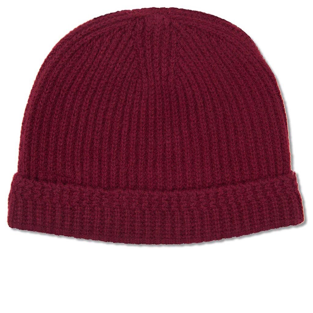 全国総量無料で ニットキャップ/ビーニー visvim Burgundy BEANIE(wool 