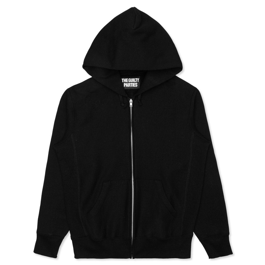 Heavyweight Full Zip Hooded Sweat Shirt 'Type 2' - Black – Feature