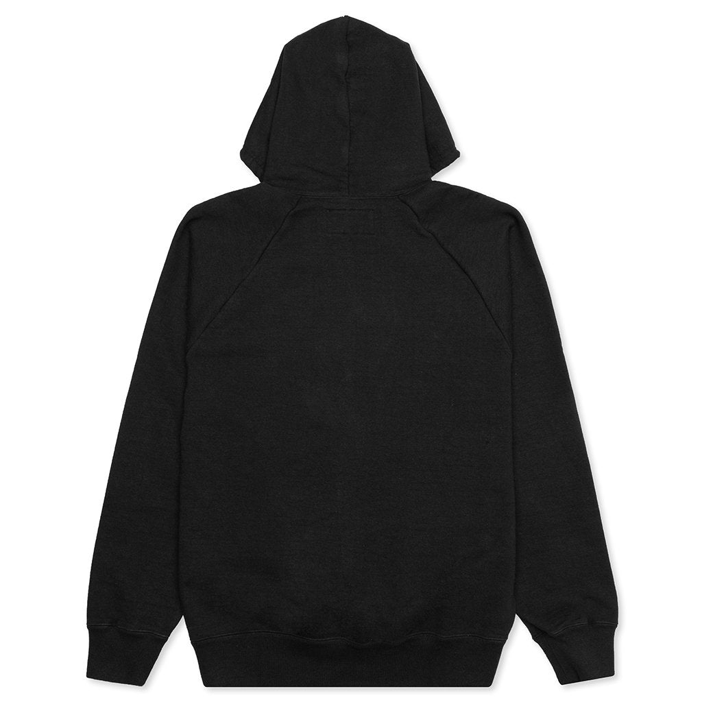 Washed Heavyweight Pullover Hooded Sweatshirt Type-2 - Black – Feature