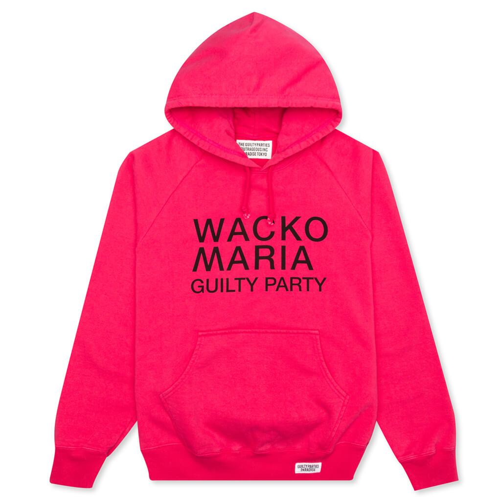 Washed Heavyweight Pullover Hooded Sweatshirt Type-2 - Pink