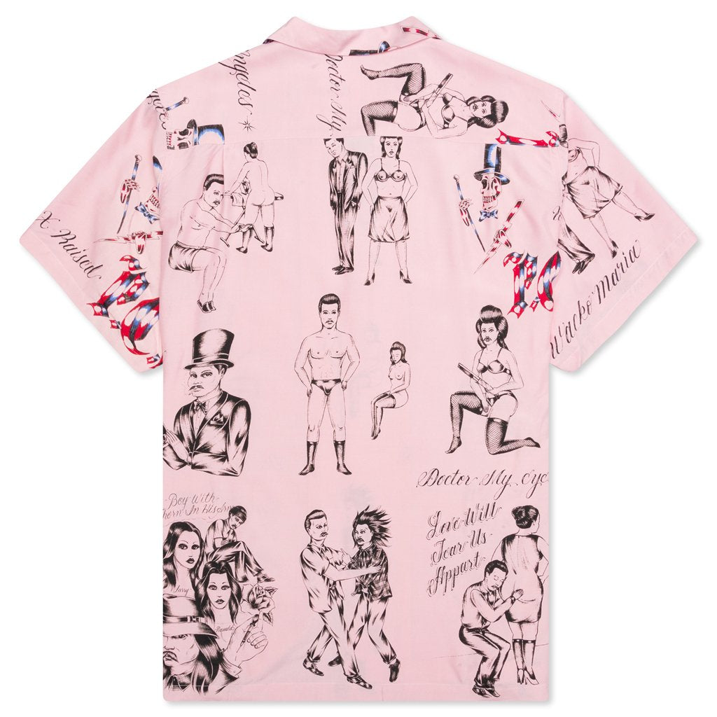 Wacko Maria x Born x Raised Hawaiian S/S Shirt - Pink – Feature