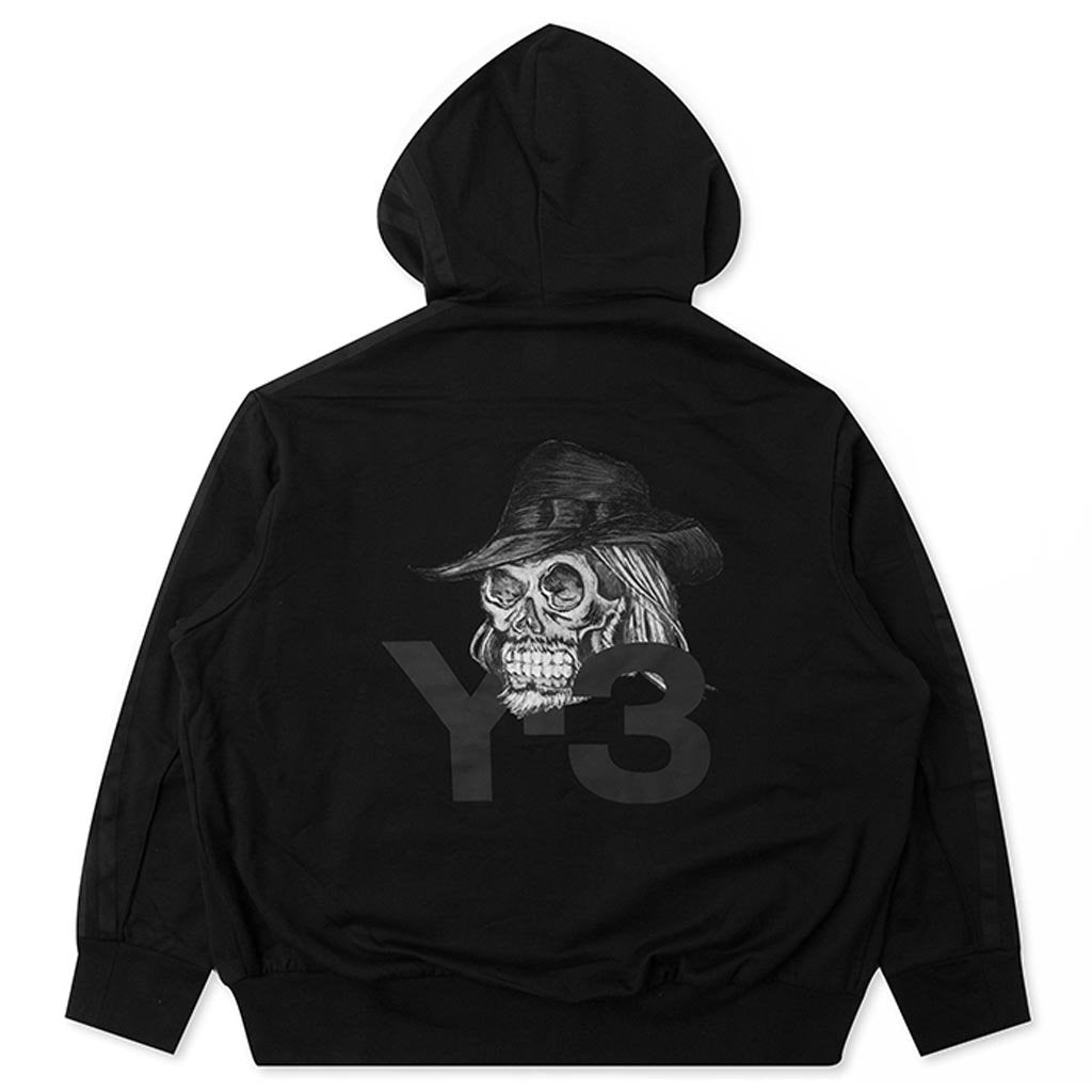 Yohji Skull Full Zip Hoodie Black