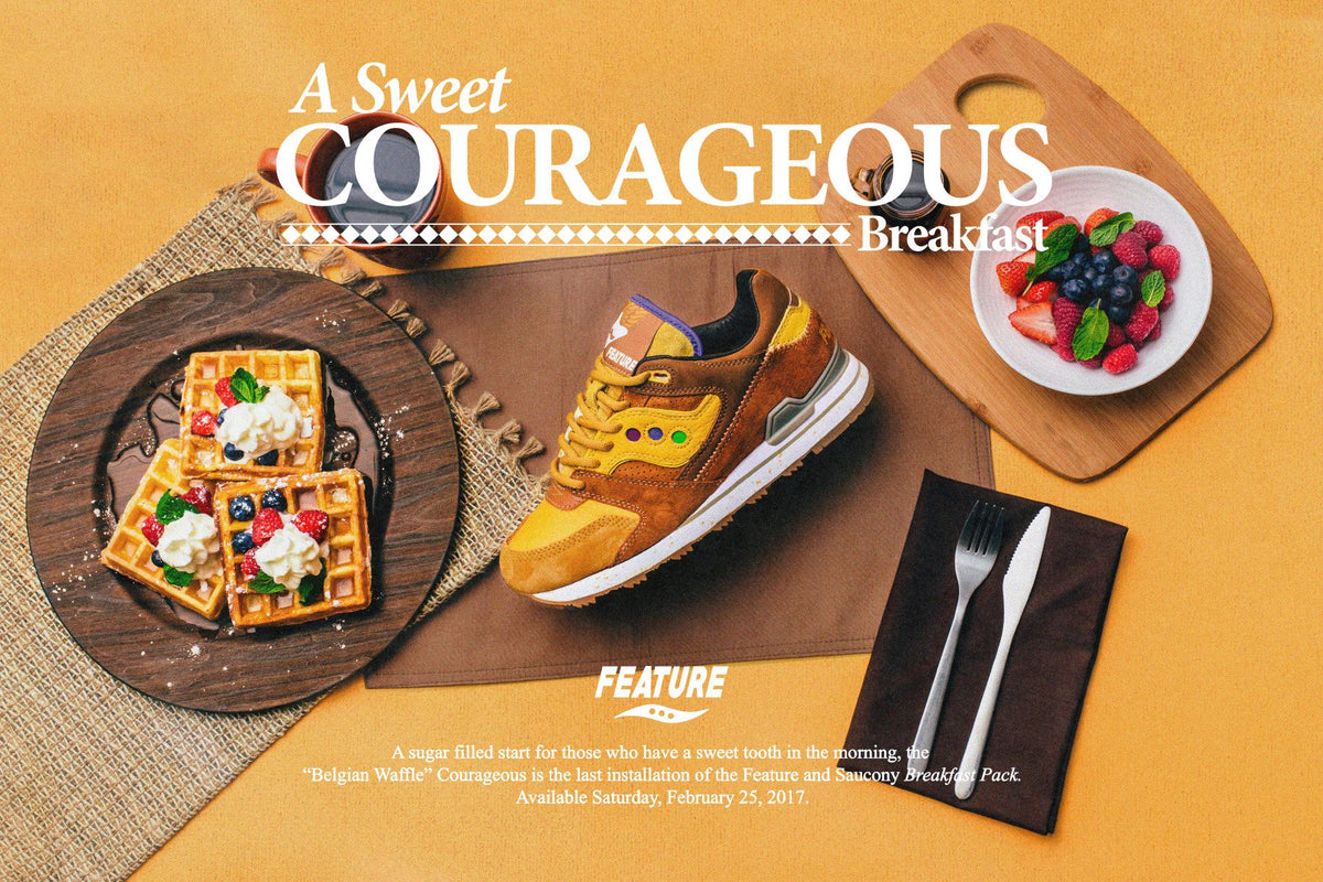 Saucony x Feature Courageous 'Belgian Waffle' Available Saturday February 25, 2016