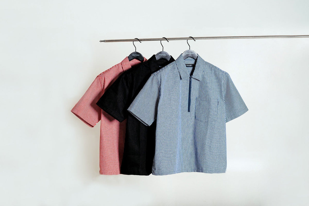Shop The FEATURE Smith 3/4 Zip Shirt