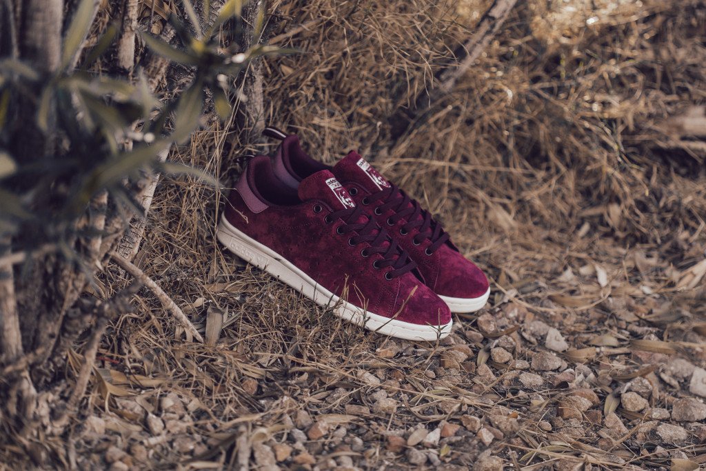 Adidas Originals Stan Smith Suede In Maroon Available Now
