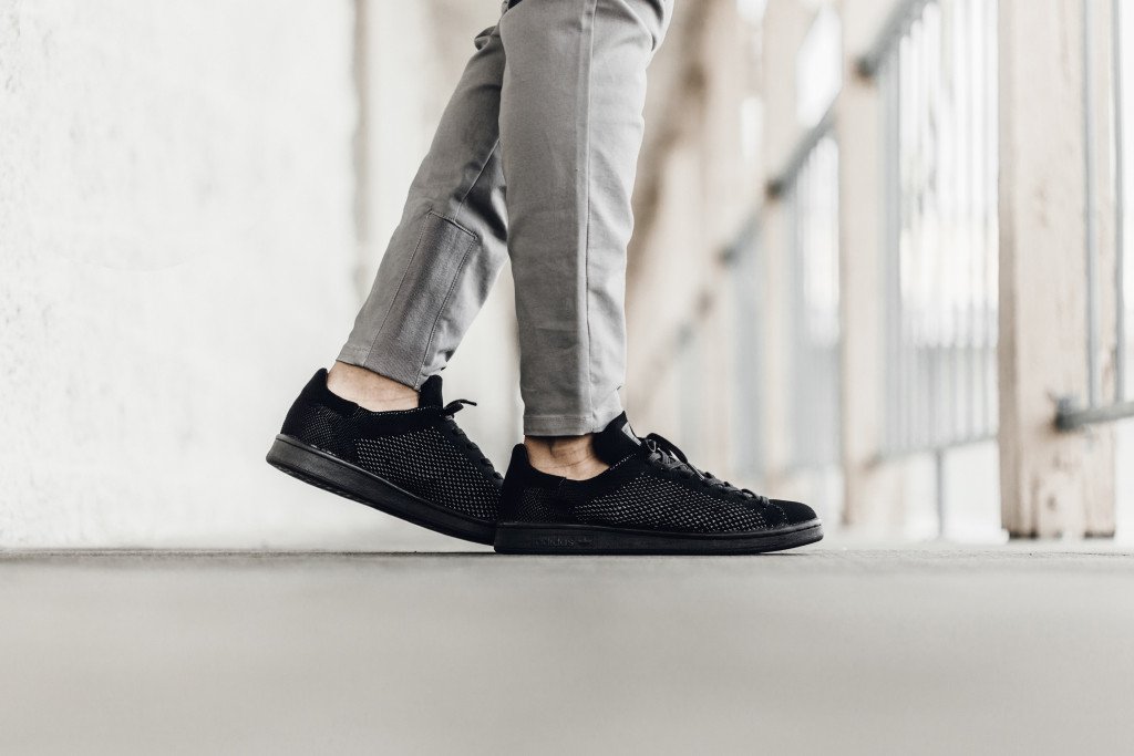 Adidas Originals Stan Smith Black 'Primeknit' Available Now