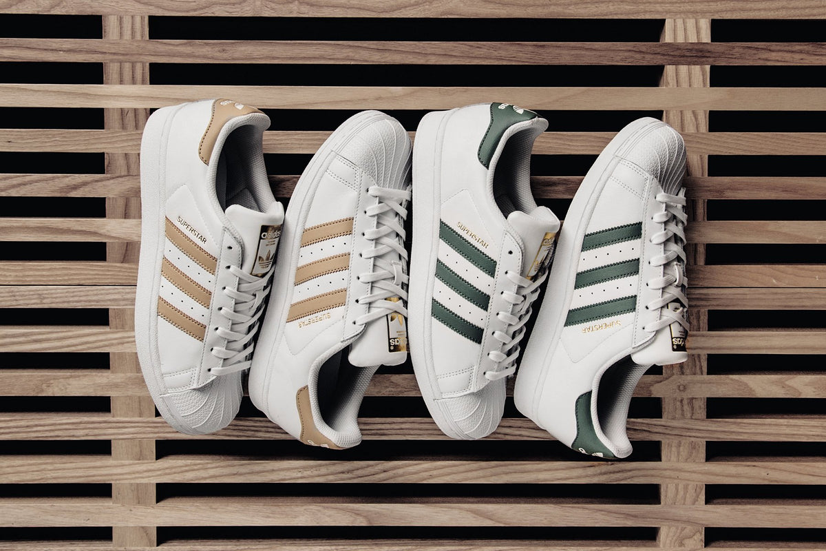 Adidas Originals Green + Khaki Superstars Now Available
