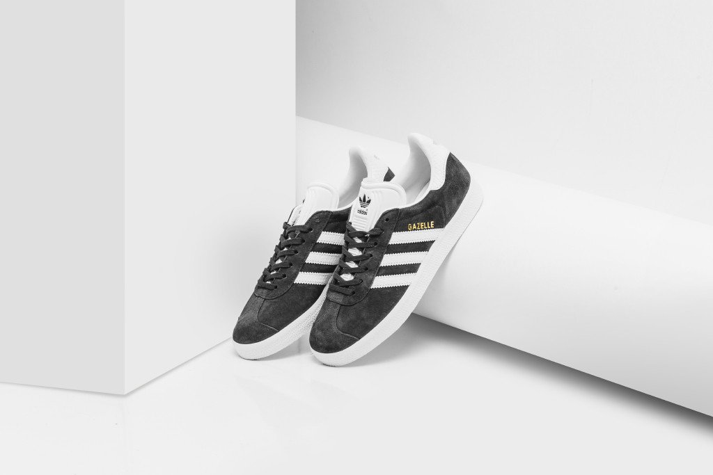 Adidas Women's Gazelle In Utility Black/White Available Now