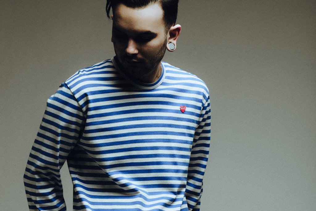 Comme Des Garcons PLAY Striped Long Sleeve Collection Available Now