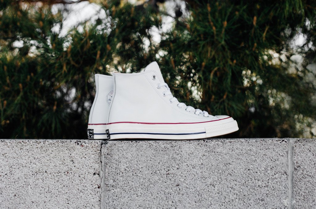 Converse Chuck Taylor All Star '70 Hi Leather In White/Egret