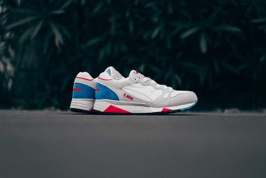 Diadora S8000 NYL In White/Micro Blue Available Now